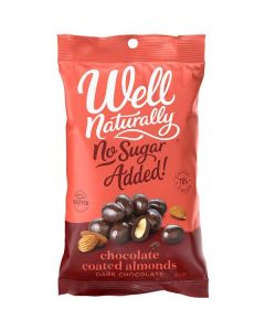 No Sugar Added Dark Dark Chocolate Coated Almonds 6 X  Pouch 