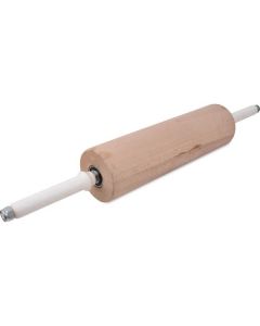 Wood Rolling Pin - Plastic Moving Handle 1 X  Piece 