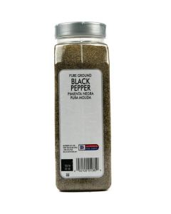 Pure Ground Black Pepper 6 X  Plastic Jar 