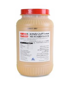 Mustard Sauce 4 X  Plastic Jar (3.78 liter)