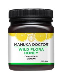 Wild Flora Honey Flavored with Lemon 6 X  Glass Jar 