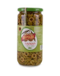 Green Sliced Olives 6 X  Glass Jar 