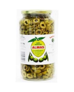 Sliced Green Olives 12 X  Glass Jar 