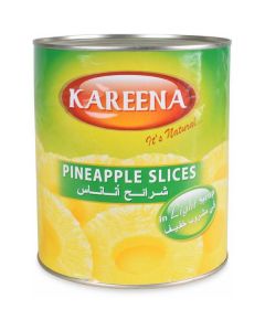 Canned Sliced Pineapple in Light Syrup 6 X  Metal Can 