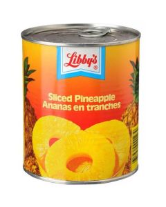 Canned Sliced Pineapple in Heavy Syrup 24 X  Metal Can 