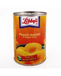 Canned Peach Halves in Heavy Syrup 24 X  Metal Can 