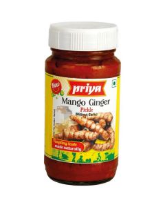 Mango Ginger Pickle without Garlic 24 X  Glass Jar 