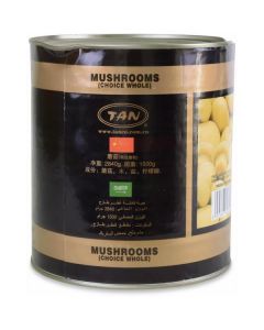 Canned Whole Mushrooms 6 X  Metal Can (3100 ml)