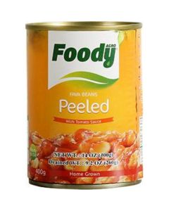 Canned Fava Peeled Beans with Tomato Sauce 24 X  Metal Can 