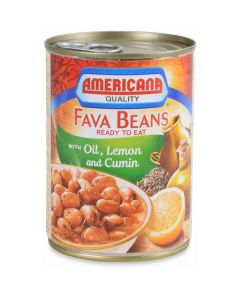 Canned Fava Beans with Oil,Lemon and Cumin 24 X  Metal Can 