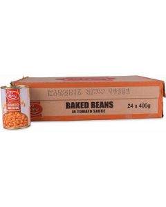 Canned Baked Beans in Tomato Sauce 24 X  Metal Can 