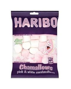 Chamallows Pink & White Marshmallows Candy 24 X  Pouch 