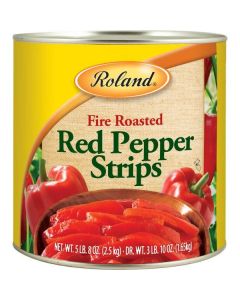 Canned Fire Roasted Red pepper Strips   