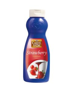 Strawberry Topping 6 X  Plastic Bottle (1 liter)