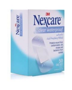 Clear Waterproof Bandages - One Size 50 X  Piece 