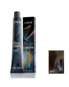 Chroma Amonia Free Permanent Hair Color 6/17 Blue Ash Dark Blonde 54 X  Piece (60 ml)