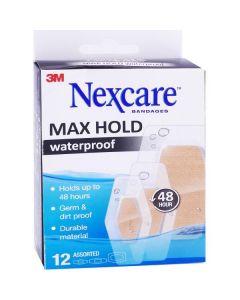 Max Hold Waterproof Bandages - Assorted 12 X  Piece 