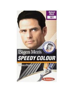 Men's Natural Black 101 Hair Speedy Color 12 X  Piece 