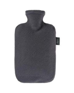 Grey Hot Water Bottle with Cover   