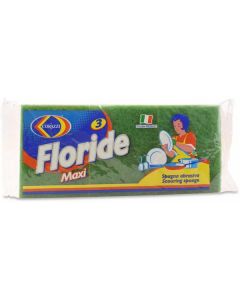 Floride Maxi Scouring Sponges 3 X  Bag 