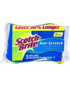 3M Non Scratch Scrub Sponges 3 X  Piece 