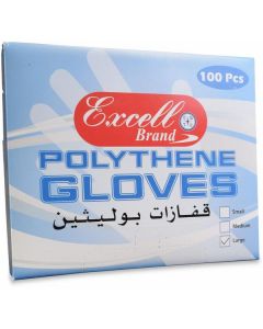 Polythene Gloves - Large 100 X  Piece 