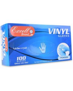 Vinyl Hand Gloves Powdered - Medium (Blue) 10 X  Piece 