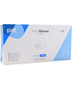 Vinyl Hand Gloves Powdered - Medium (Clear) 10 X  Piece 