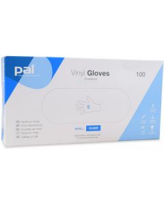 Vinyl Hand Gloves Powdered - Small (Clear) 10 X  Piece 