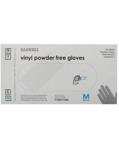 Vinyl Powder Free Gloves (Clear) - Medium 10 X  Piece 