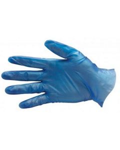 Vinyl Hand Gloves P/F - Medium (Blue) 10 X  Piece 