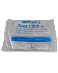 Disposable Plastic Gloves - Large 100 X  Bag 