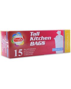 Tall Kitchen Plastic Bags 13 Gallons 15 X  Piece 