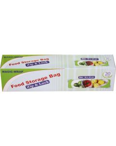 Food Storage Bag - Zip & Lock (LDPE) 30 X  Piece 