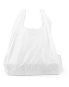 White Plastic Bag for Pizza Box   