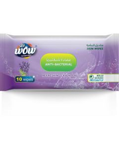 Anti-Bacterial Skin Wipes Lavender 10 X  Piece 