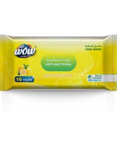 Anti-Bacterial Skin Wipes Lemon 10 X  Piece 