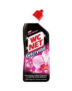 Toilet Cleaner Gel Crystal Pink Flowers 12 X  Squeeze Bottle (750 ml)