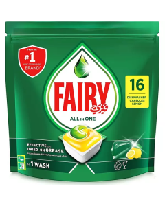 All in One Dishwasher Capsules with Lemon Scent 5 X  Pouch 