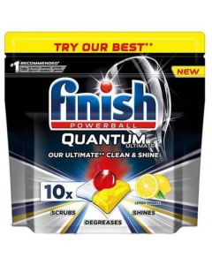 Dishwasher Tablets Quantum Ultimate Lemon Sparkle 7 X  Pouch 