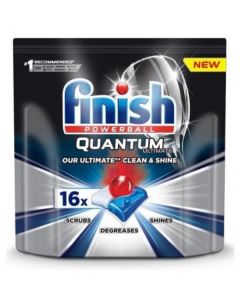 Dishwasher Tablets Quantum Ultimate Lemon Sparkle 7 X  Pouch 