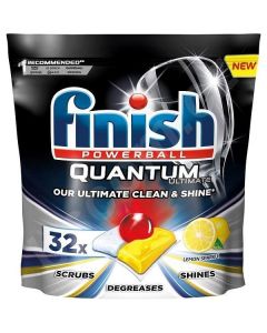 Dishwasher Tablets Quantum Ultimate Lemon Sparkle 7 X  Pouch 