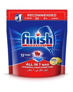 Dishwasher Detergent Tablets All in 1 Max - Lemon 7 X  Pouch 