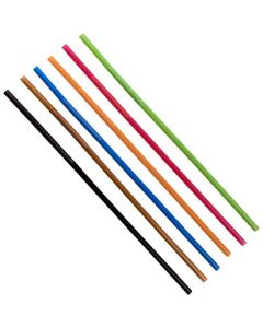 Plastic Flexible Drinking Straw (6*225 mm) - Coloured 10000 X  Piece 