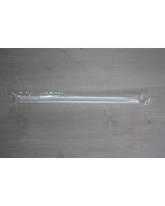 Plastic Straight Drinking Straw Taper Cut (10*210 mm) - Clear 3000 X   