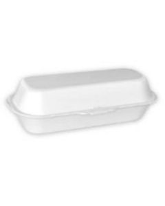 White Hot Dog Box with Hinged Lid 500 X  Piece 