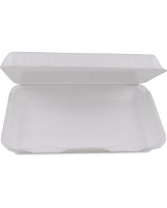 White Kebab Box with Hinged Lid 100 X  Foam Box 