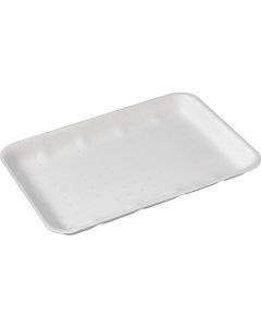 Rectangular White Absorbent Foam Tray for Meat 500 X  Tray 