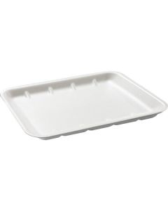 Rectangular White Absorbent Foam Tray for Meat 250 X  Tray 