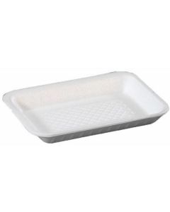 Rectangular White Foam Disposable Trays 250 X  Tray 